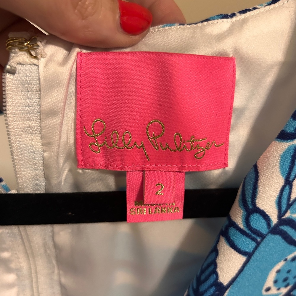Lilly Pulitzer Blue Floral Maxi Romper – Size 2 🌸 - Picture 2 of 5